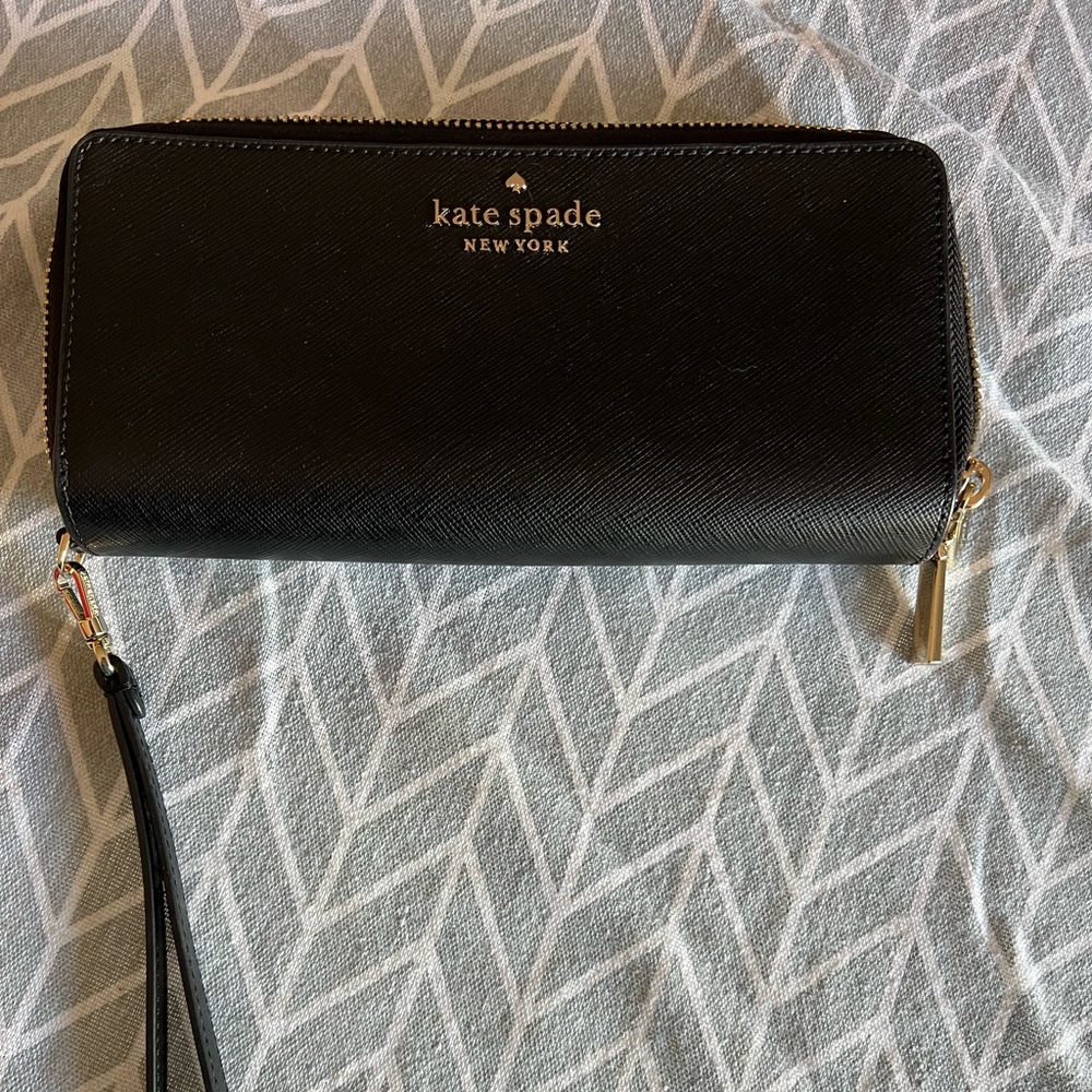 Kate Spade Large Double zip Wristlet wallet